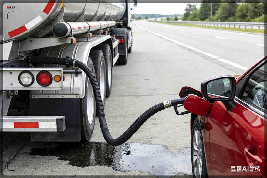 红山区汽车救援送水案例